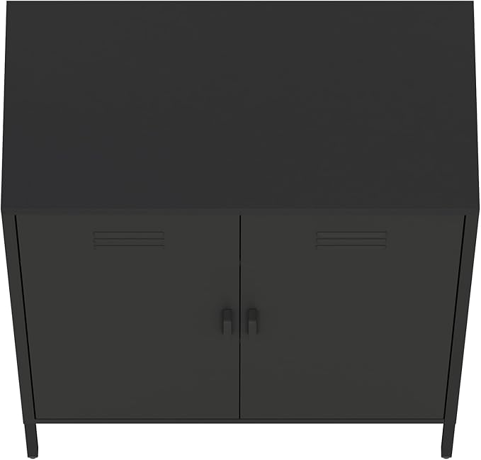 Manhattan Comfort Naomi Modern Metal Accent Cabinet, Minimalist Storage Cabinet - Image 10