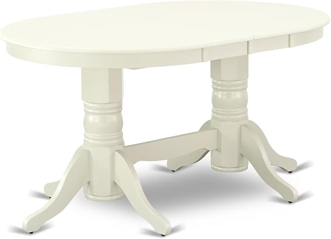 East West Furniture VAAB7-LWH-64 7 Piece Dinette Set Consist of an Oval Dining - Image 9
