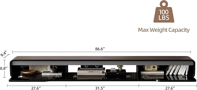 High Gloss Floating TV Stand - Image 7