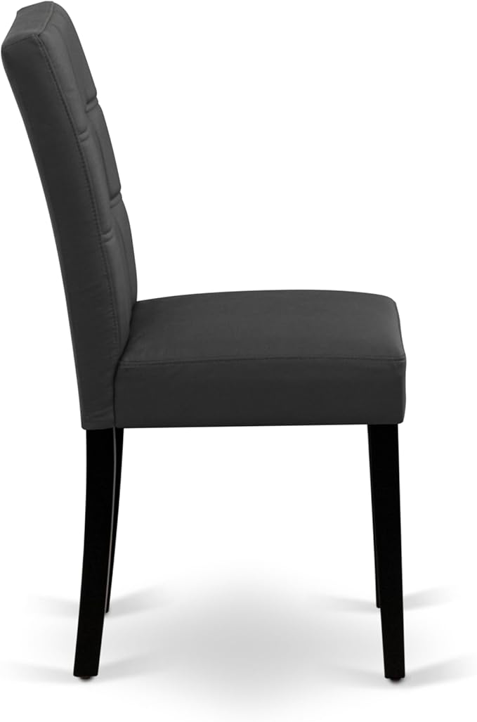 East West Furniture LGAS7-BLK-12 7 Piece Dinner Table Set Contain A Dining - Image 9