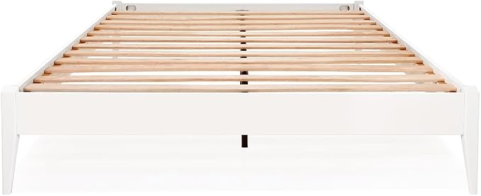 Bme Dinkee Signature Ivory White Queen Bed Frame Without Headboard - Image 3