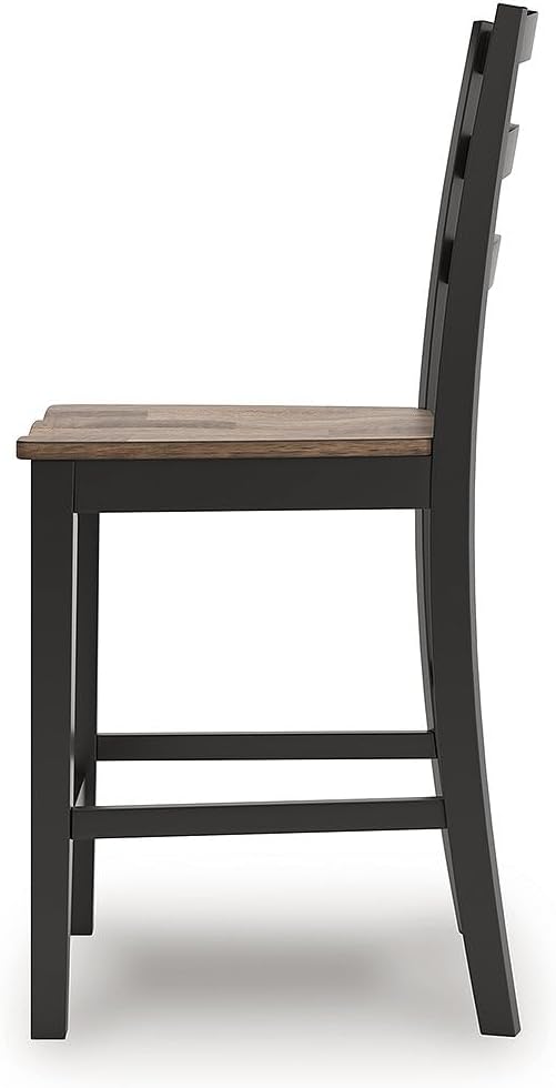 Signature Design by Ashley Wildenauer Farmhouse Armless Ladder Back Counter - Image 7