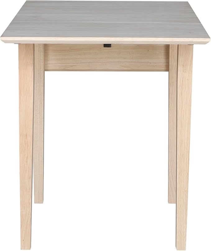 Solid Wood Small Drop Leaf Dining Table in Sturdy Parawood, Dual Drop Leaf Table - Image 12