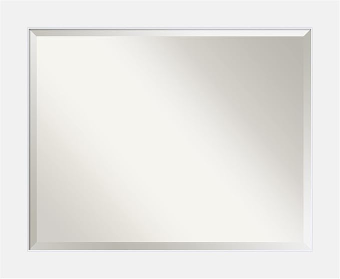 Amanti Art White Bathroom Mirror by AmantiArt