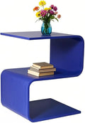 Acrylic Side Table, 17.7" H S-Shaped end Table by GETCK