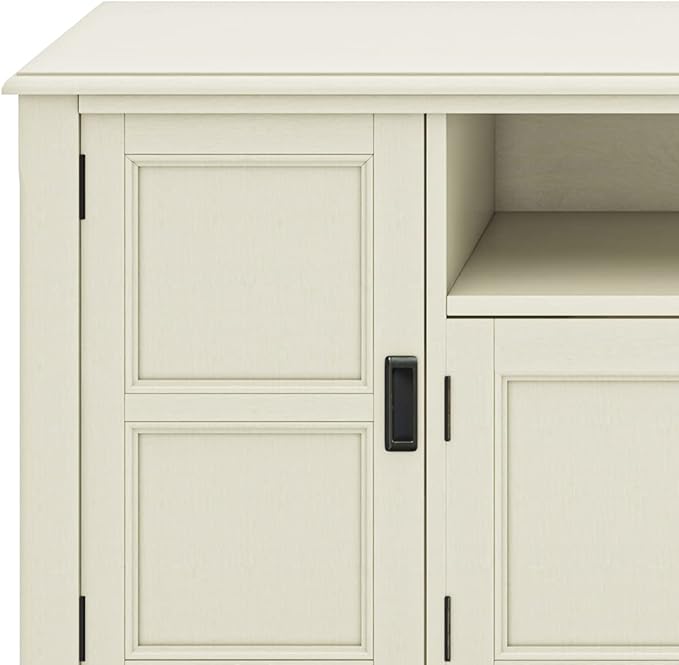 SIMPLIHOME Burlington SOLID WOOD 72 Inch Wide Transitional TV Media Stand in - Image 5