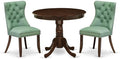 East West Furniture ANDA3-AWA-22 3 Piece Kitchen Table & Chairs Set Includes a by EastWestFurniture