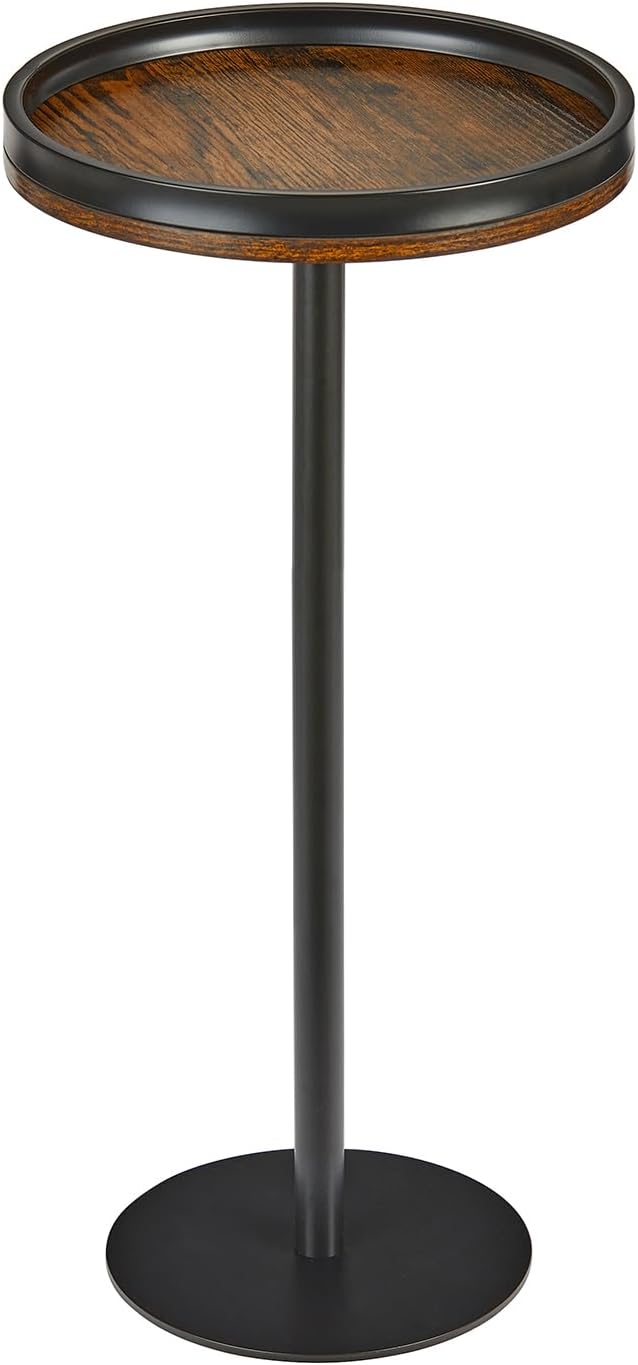 Round Drink Table, Small Pedestal Table, Small Round Side Table - Image 9