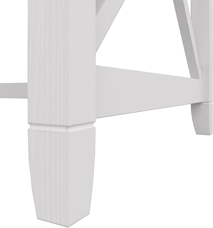 Bush Furniture Key West 60W Modern Farmhouse L Shaped Desk in Pure White Oak | - Image 6
