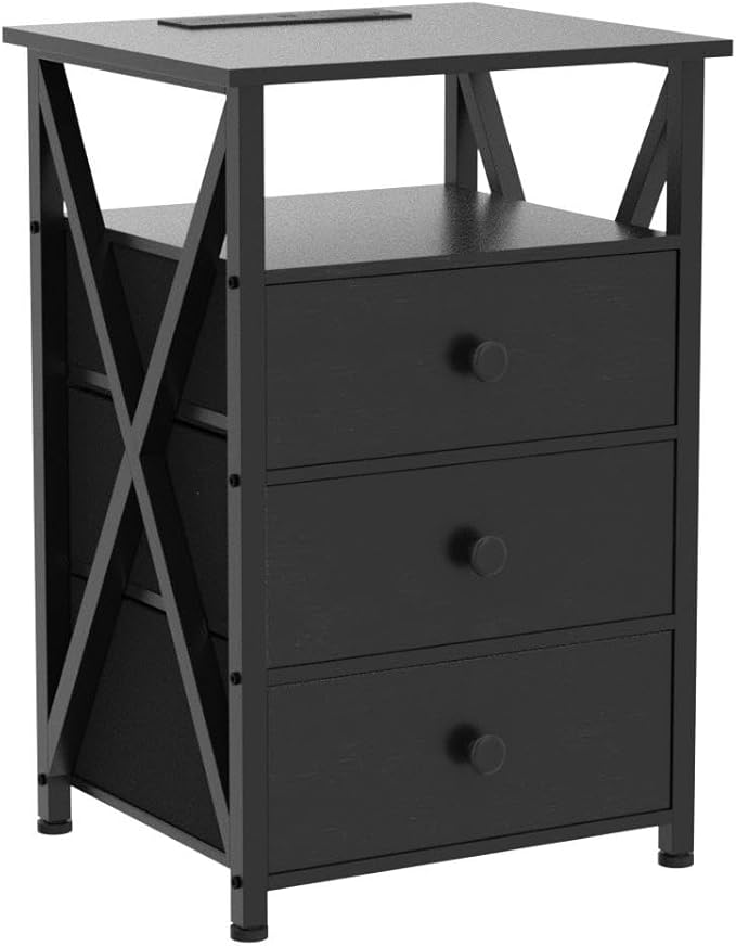 AMHANCIBLE Night Stand Set 2, LED Nightstand - Image 6