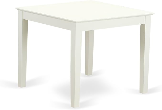 East West Furniture OXEN5-LWH-06 5 Piece Modern Dining Table Set Includes a - Image 3