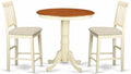 East West Furniture EDVN3-WHI-C 3 Piece Kitchen Counter Height Dining Set by EastWestFurniture