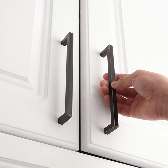 KOOFIZO 30-Pack Solid Square Bar Cabinet Handle - Image 3