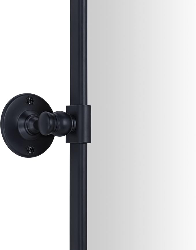 TEHOME Horizontal Pivot Mirror Black Tilt Mirror - Image 5
