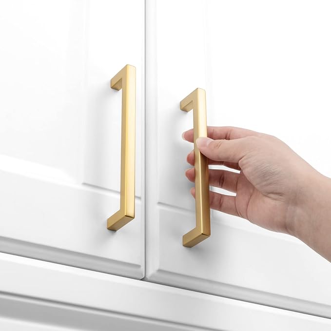KOOFIZO 30-Pack Solid Square Bar Cabinet Handle - Image 4