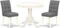 East West Furniture ANAS3-LWH-41 3 Piece Kitchen Table Set consists A Wooden by EastWestFurniture