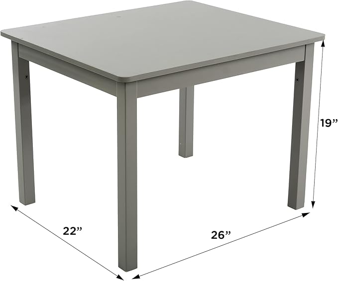 Humble Crew Kids Wooden Table and 4 Chairs Set, and Snack Time - Image 6