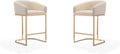 Manhattan Comfort Louvre 26 Inch Mid Century Modern Counter Height Bar Stools by ManhattanComfort