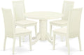 East West Furniture SHIP5-WHI-C 5 Piece Dining Room Furniture Set Includes a by EastWestFurniture