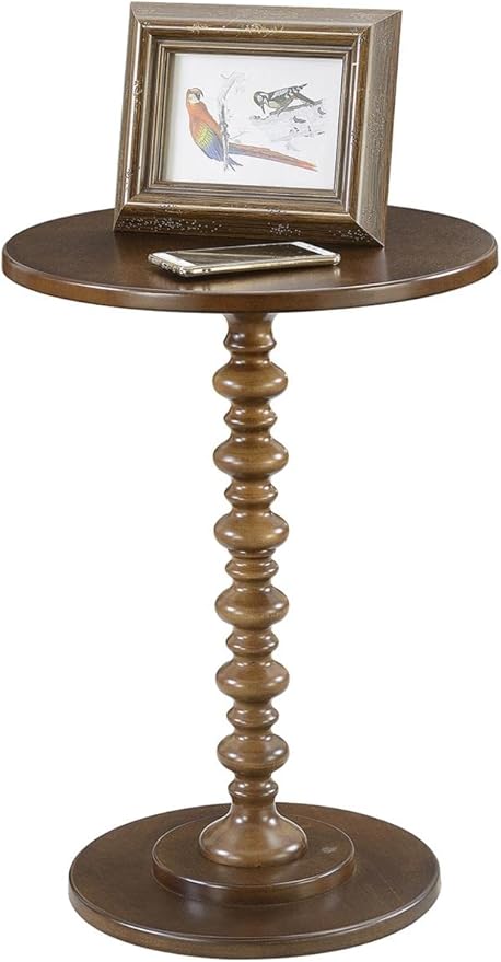 Convenience Concepts Palm Beach Spindle 17.75" Traditional Round End Living Room - Image 4