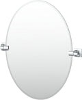 Gatco 5589 Waterline Frameless Oval Mirror, 26.5 Inch by Gatco