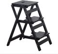 KINGBO Step Stool for Adults/Step Ladder/Counter Chair, 3-Step Folding Portable by KINGBO