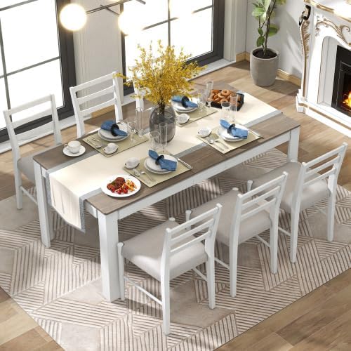 SogesHome 7-Piece Dining Table Set by SogesHome