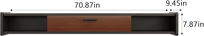70'' Floating TV Stand, Wall Mounted TV Console, Floating TV Cabinet, Under TV - Image 6