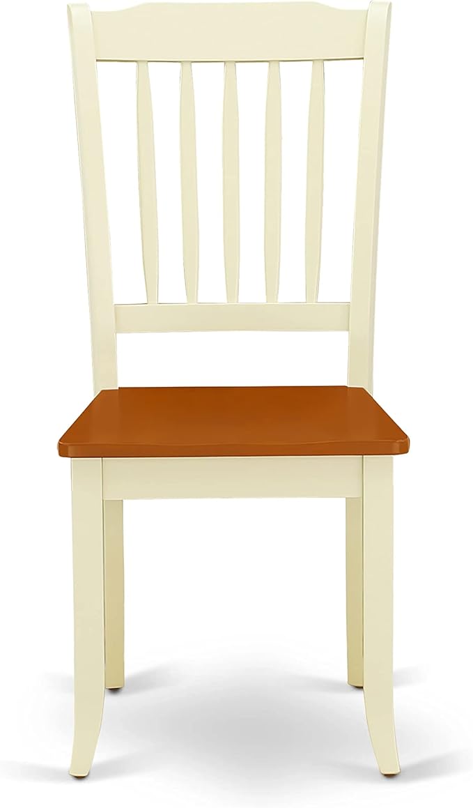 East West Furniture QUDA9-BMK-W 9 Piece Dining Table Set Includes a Rectangle - Image 8