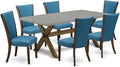 East West Furniture X797VE721-7 7 Piece Modern Dining Table Set Consist of a by EastWestFurniture