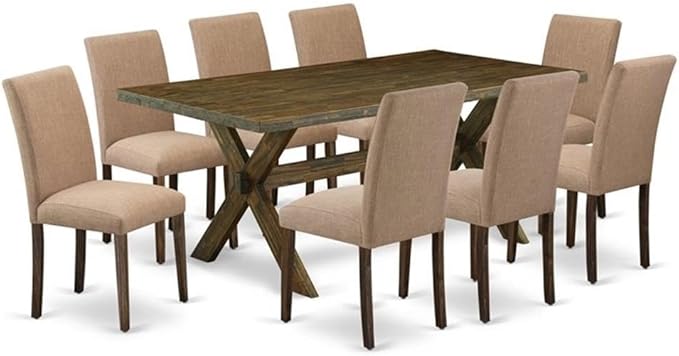 East West Furniture X777AB747-9 9 Piece Dining Room Furniture Set Includes a by EastWestFurniture
