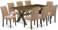 East West Furniture X777AB747-9 9 Piece Dining Room Furniture Set Includes a by EastWestFurniture