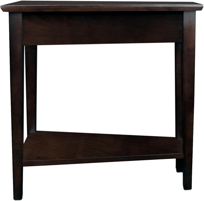 Leick Home Teegan Solid Wood Recliner Wedge End Side Table - Image 7