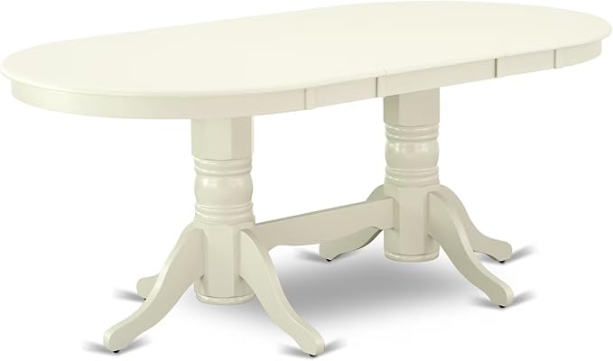 East West Furniture VAAB7-LWH-64 7 Piece Dinette Set Consist of an Oval Dining - Image 4
