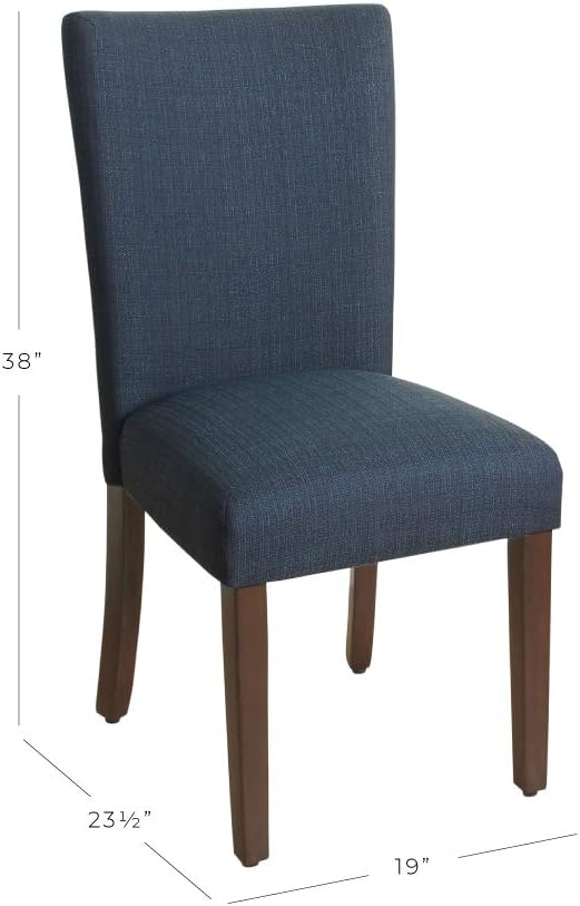HomePop Parsons Classic Upholstered Accent Dining Chair, Single Pack, Dark Blue - Image 3