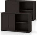 Costzon Sideboard Buffet Cabinet, Wooden Kitchen Storage by Costzon