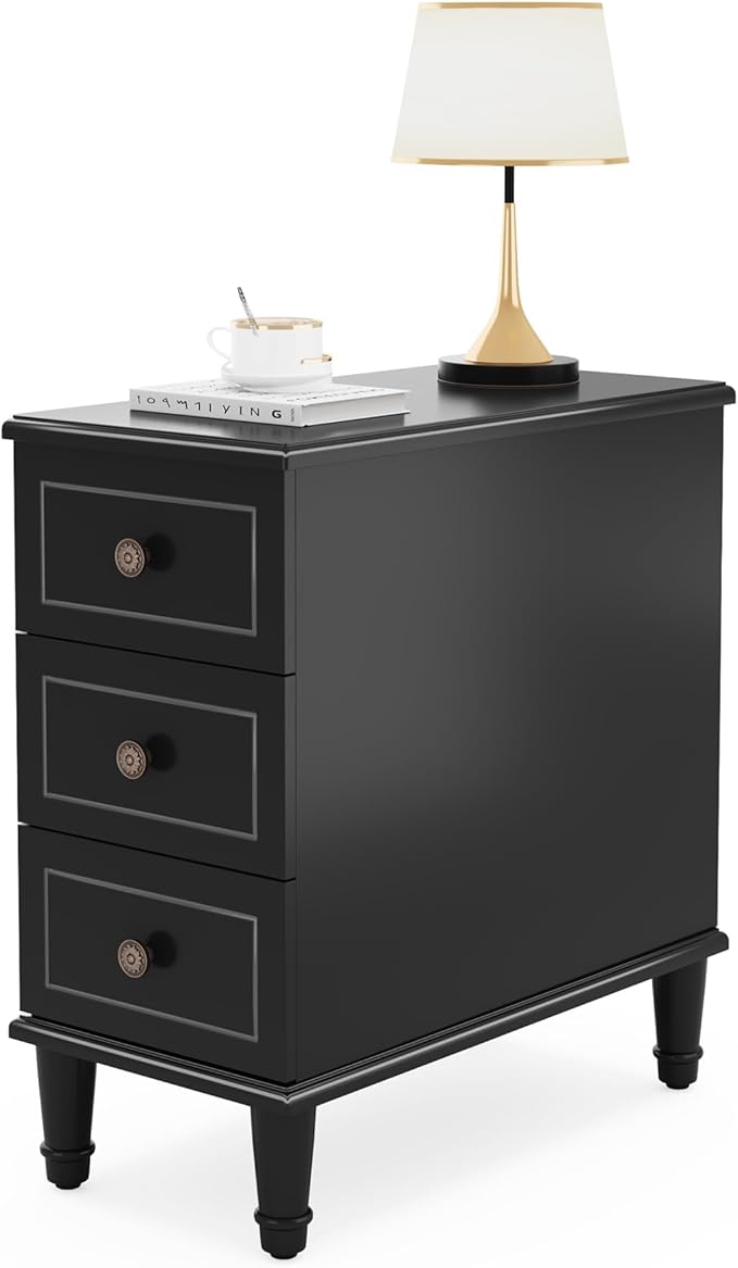 Tribesigns Solid Wood End Table, Fully Assembled Narrow Side Table - Image 9