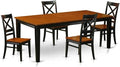 East West Furniture QUIN5-BLK-W 5 Piece Kitchen Table Set by EastWestFurniture