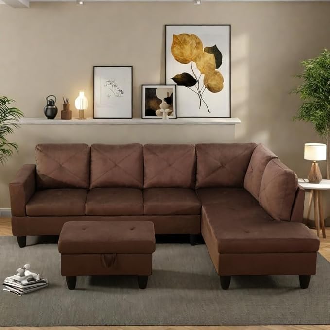 NAYSAYE L Shaped Couch, Modular Sectional Couch - Image 3