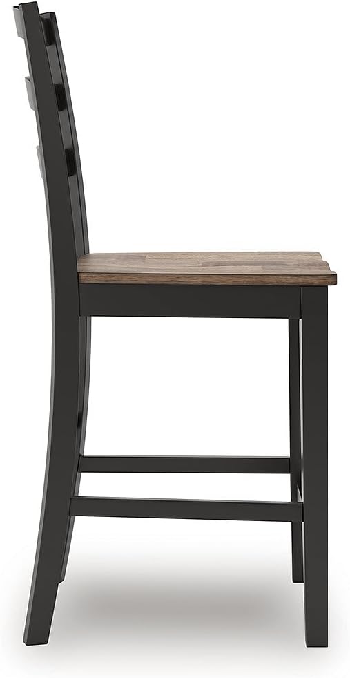 Signature Design by Ashley Wildenauer Farmhouse Armless Ladder Back Counter - Image 8