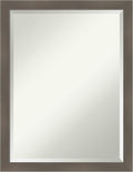 Amanti Art Grey Wall Mirror 27x21 Edwin Clay Grey Rectangle Bathroom Mirror by AmantiArt