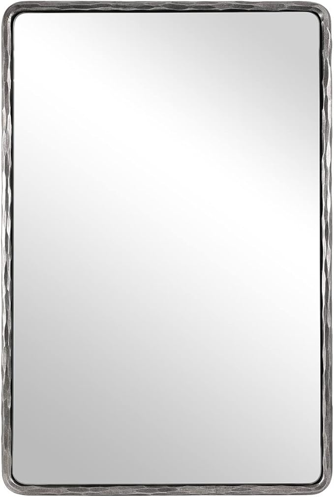 ANDY STAR Hand-Forged Silver Bathroom Mirror by ANDYSTAR