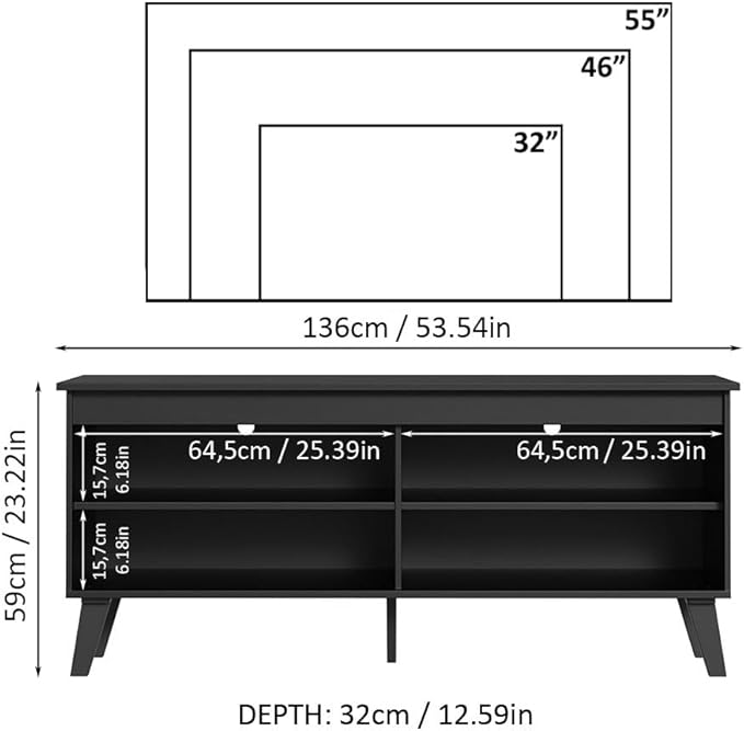 Madesa Compact TV Stand Cabinet - Image 3