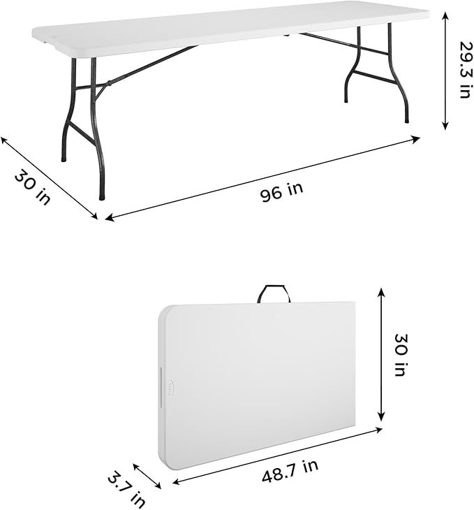COSCO Fold-in-Half Banquet Table w/Handle - Image 3