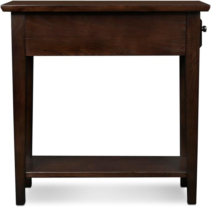Leick Home 15 in Wide End Table, Solid Wood Construction, One Drawer, One Lower - Image 5
