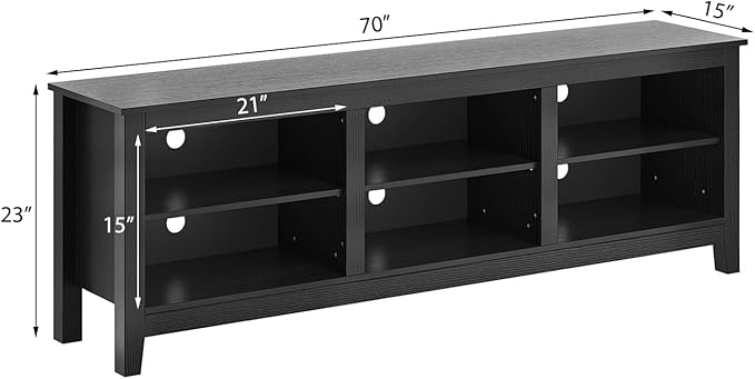 Panana TV Stand, Moden 6 Cubby TV Stand - Image 3
