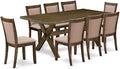 East West Furniture X777MZ716-9 9 Piece Dining Room Set Includes a Rectangle by EastWestFurniture