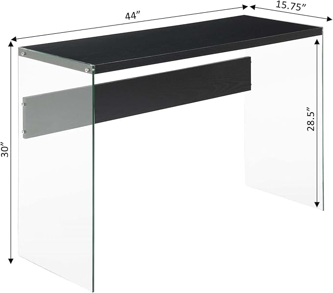 SoHo Glass Console Table/Desk - Image 3