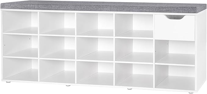 DINZI LVJ Shoe Bench, Entryway Storage Bench by DINZILVJ