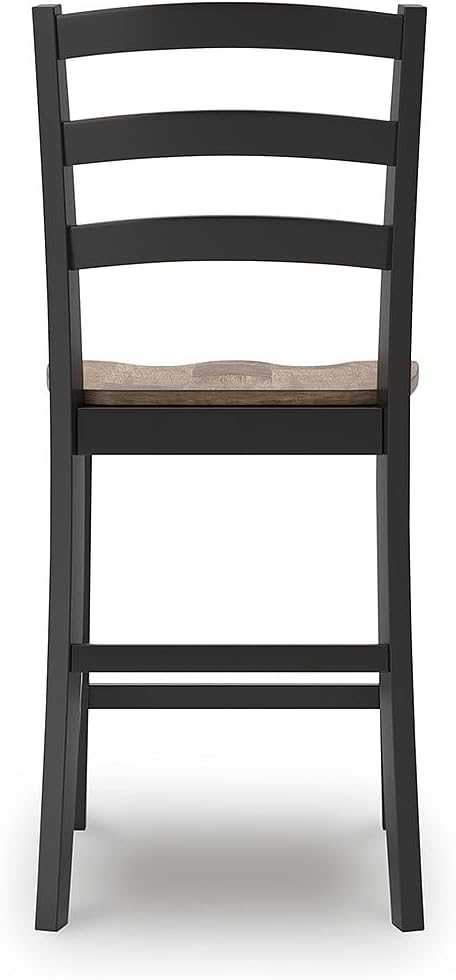 Signature Design by Ashley Wildenauer Farmhouse Armless Ladder Back Counter - Image 5